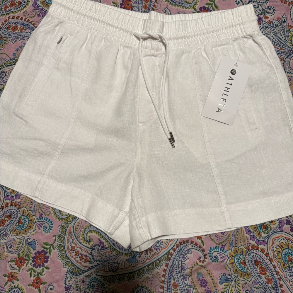 Athleta Women's High Waist White Shorts